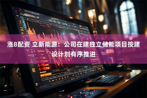 涨8配资 立新能源：公司在建独立储能项目按建设计划有序推进